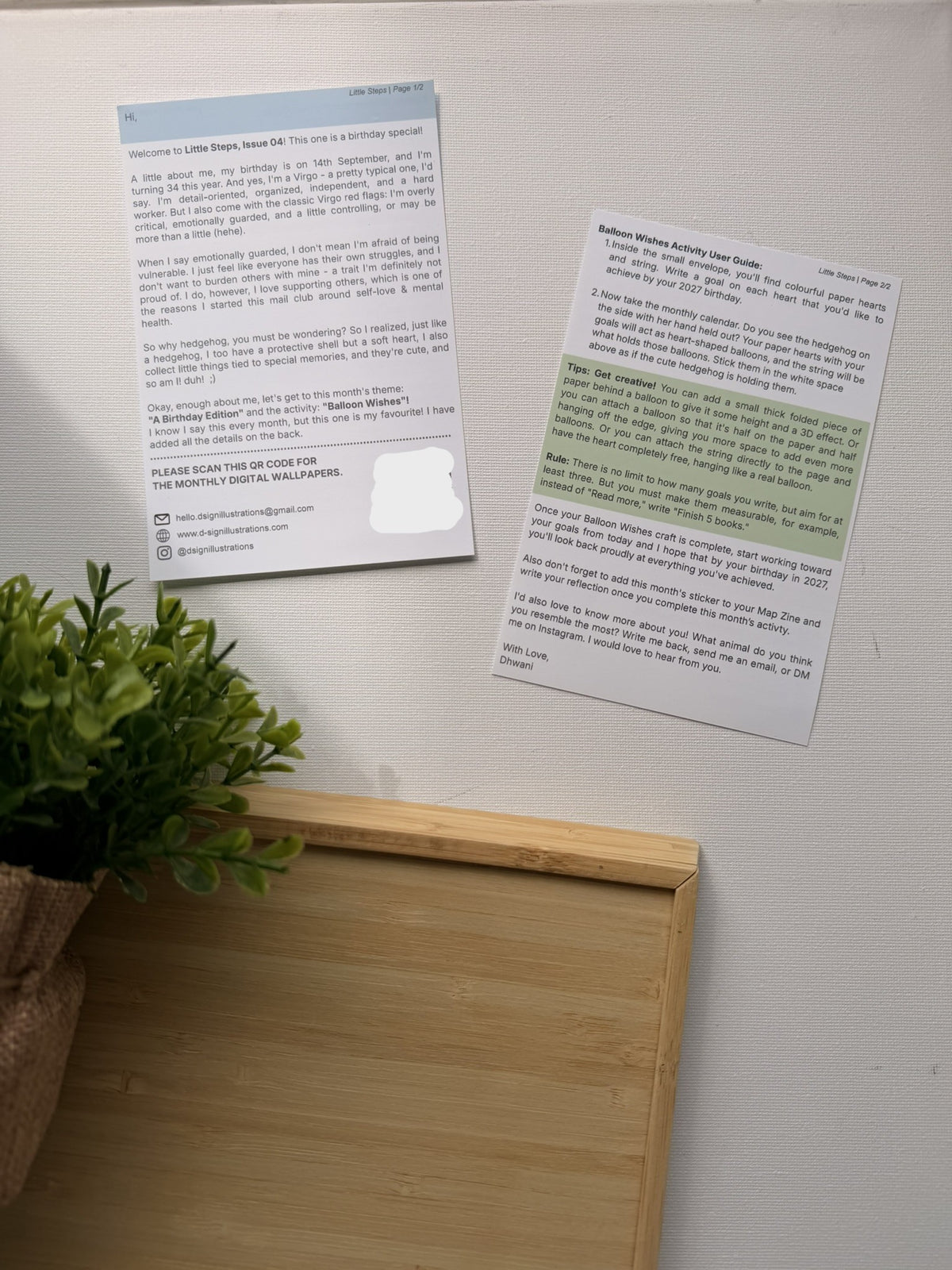 September Month Mail Club - "Little Steps" (Issue 04)